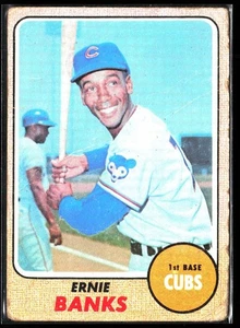 1968 Topps -Hall of Famer  Ernie Banks #355 Chicago Cubs * Has Creases - Picture 1 of 4