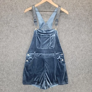 The Impeccable Pig Overalls Womens Medium Velvet Shortalls Adjustable Pockets - Picture 1 of 22