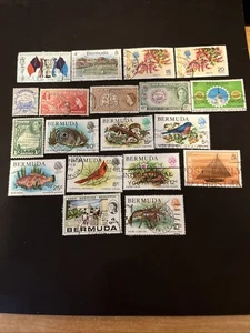 19 Bermuda Used British Colony Stamps- Lot A-80768 - Picture 1 of 1