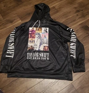 Taylor Swift Era Tour Black Hoodie Women's Sz XL - Picture 1 of 8