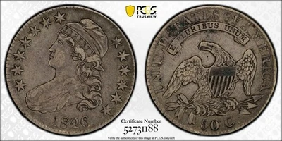 1826 Capped Bust Half Dollar PCGS VF35 O-108 - Image 1 of 4