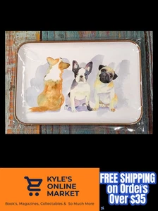 Punch Studio - Trinket Tray - 3 Dogs - NEW - Picture 1 of 5