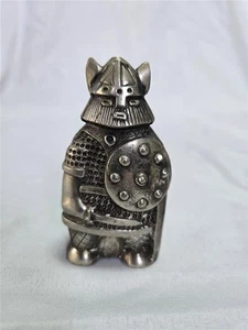 Figurine 3 1/4" Heavy Pewter Viking TAISTO KAASINEN Algorithms Ekeby Sweden - Picture 1 of 5