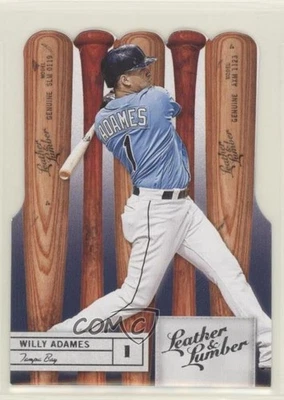 2019 Panini Leather & Lumber Bats Die-Cut Willy Adames #79 - Image 1 of 2