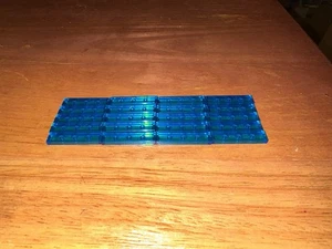 Lego Part 2431 20 Twenty Trans Dark Blue Tile 1 x 4 Flat Piece Bulk Lot - Picture 1 of 3