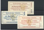Straubing 3 Scheine wertbeständiges Notgeld / Goldmark ..................2/31893
