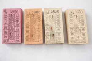 Blackpool Corporation Block of Unused Bus Ticket x4 - Picture 1 of 4