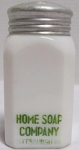 ~Vintage~Hazel Atlas~HOME SOAP COMPANY Pittsburgh, PA*Shaker* - Picture 1 of 9