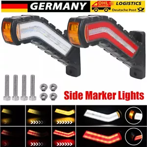 2 luci di posizione LED 12-24 V Volt luce di contorno per camion rimorchio roulotte ~ - Foto 1 di 16