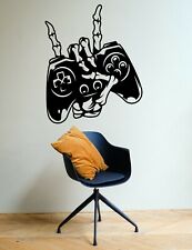 Gamer Controller Console Wall Decal Removable Wall Décor Room Sticker Gaming