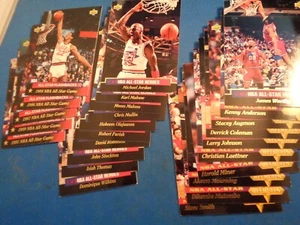1993 UPPER DECK BASKETBALL - ALL STAR WEEKEND SET (1) GOLD SET ! JORDAN / O'NEAL - Picture 1 of 7