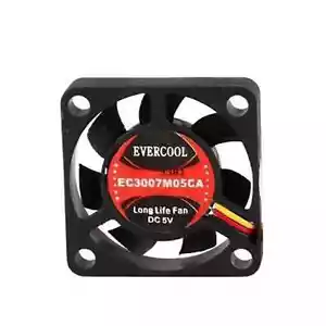 Evercool 30mm x 7mm 5V EC3007M05CA Computer Case Ball Bearing 3-Pin Fan - Picture 1 of 1