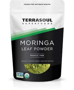Terrasoul Superfoods Moringa biologica in polvere, 11 once: disintossicante - antiossidanti - Foto 1 di 6