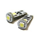 2x Vauxhall Agila MK2/B Bright Xenon White 3SMD LED Canbus Number Plate Bulbs