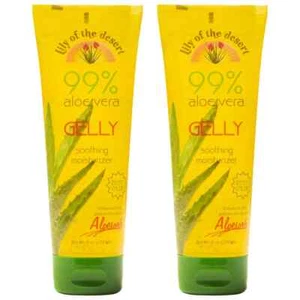 Lily of the Desert Aloe Vera Gel Pack of 2 Sunburn Relief Skin Moisturizer 8oz - Picture 1 of 1