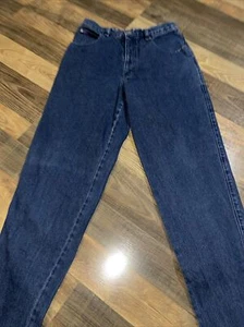 Anchor Blue Loose Fit Mom Jeans Women actual W30xL34 -Made In USA - Picture 1 of 13
