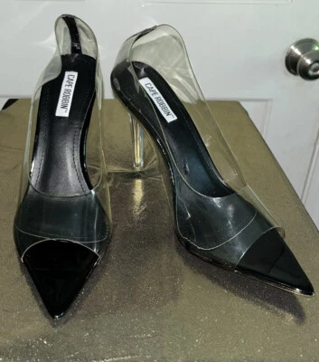 Cape Robbin Clear Peep-toe Stilettos Size 8M - Image 1 of 4