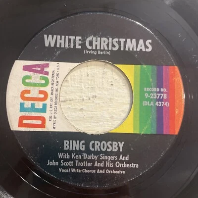 Bing Crosby White Christmas / God Rest Ye Merry Gentlemen 7” 45 Decca VG+ - Image 1 of 4