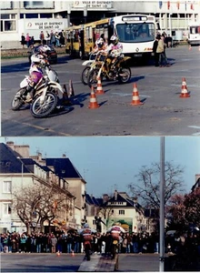 2 CARTES-PHOTOS SAINT LÔ (50) PROMOTION MOTO CROSS 1993 / Tirage limité - Imagen 1 de 2