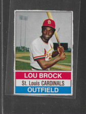 1976 HOSTESS # 7 LOU BROCK NICE CARD
