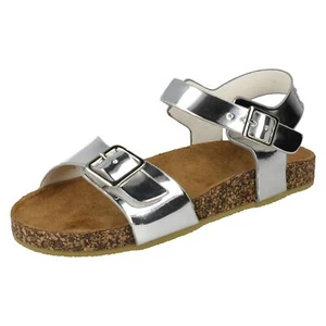 Girls Spot On Flat Buckle Strap Sandals - Picture 1 of 10