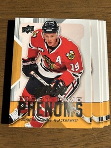 JONATHAN TOEWS 2008/09 Upper Deck MVP First Line PHENOMS 2nd Year INSERT HAWKS!