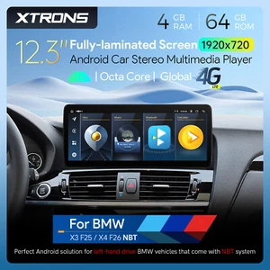 CarPlay Android 14 8-Core Car GPS Stereo 4G Screen Upgrade For BMW X3 F25 X4 F26 - Picture 1 of 15