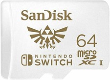 SanDisk 64GB MicroSDXC UHS-I Memory Card for Nintendo Switch SDSQXAT-064G-GNCZN
