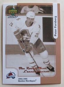 PETER FORSBERG 1999-2000 UPPER DECK McDonald's Retro HOCKEY CARD #McD-10R