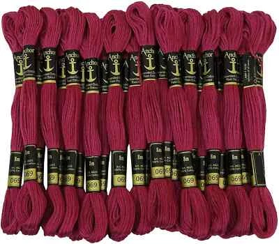 Anchor Threads Cross Stitch Stranded Cotton Thread Hand Embroidery Floss Magenta - Image 1 of 4