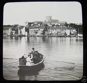 Glass Magic Lantern Slide MARSTAND FROM ARVIDSVIK C1890 SWEDEN  - Picture 1 of 2