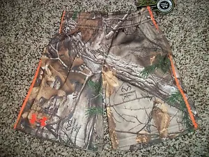 UNDER ARMOUR New NWT Boys Youth Kids Shorts Camo Camouflage Real Tree 4 5 6 7 - Picture 1 of 2