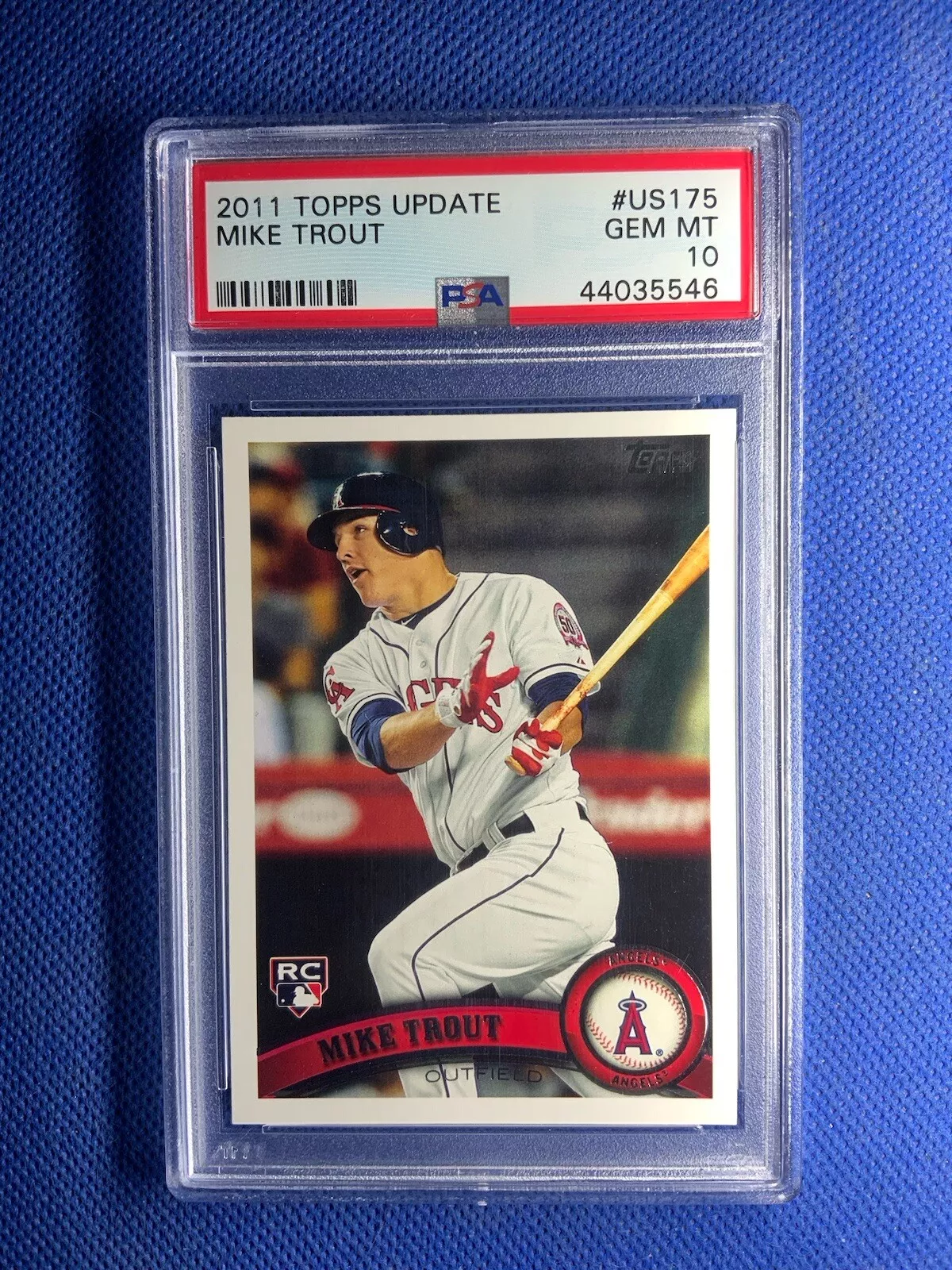 2011 Topps Update Mike Trout PSA 10 Gem Mint Rookie RC #US175