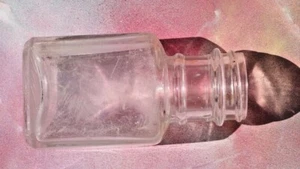 Botella médica vintage de cuerpo cuadrado transparente labio redondo 3,75" de alto, #10 ¡ENVÍO GRATUITO! - Imagen 1 de 12