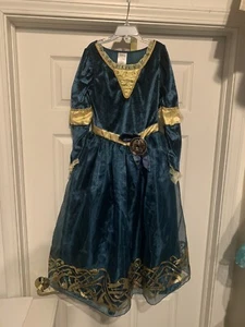 Disney Store Merida Costume Forest Green Brave Child Size Medium 7/8 - Picture 1 of 12