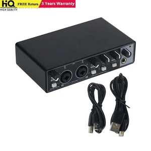 TZT MD22 USB Audio Interface External Sound Card for Studio Live Karaoke Record - Picture 1 of 8