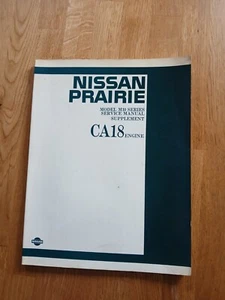 Nissan Prairie M10, workshop manual supplement CA18 Engine models. - Picture 1 of 9