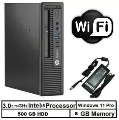 HP EliteDesk PC WLAN Core i5 (Turbo 3,70GHz) 500GB HDD | Windows 11 - 8GB RAM - Bild 1 von 4