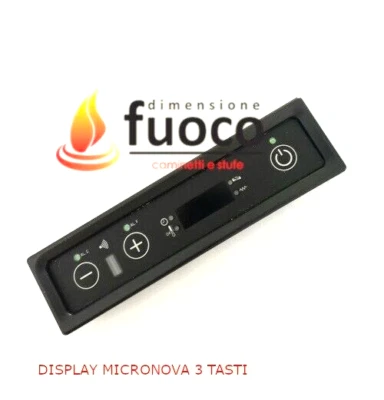 DISPLAY  LED MICRONOVA PN005 3 TASTI STUFE ELLEDI EDIL KAMIN ARCA QLIMA - 0025V - Immagine 1 di 3