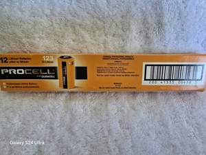 Duracell Procell Lithium Batteries CR123 For Camera 3V 12/Box PL123BDK - Picture 1 of 6