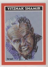 1990 CaliCo Graphics League of Nations Yitzhak Shamir #11 0w6