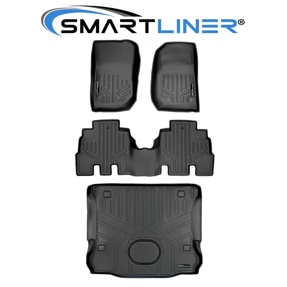 SMARTLINER Custom Fit Floor Mats Cargo Liner 2015-2018 Jeep Wrangler Unlimited Foto 1 de 4