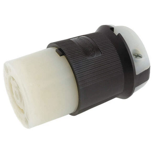 Hubbell Hbl2733 30A Twist-Lock Connector 3P 4W 480Vac L16-30R Bk/Wt - Image 1 of 1