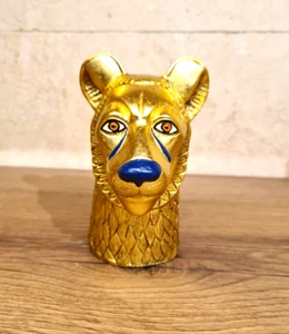 Tutankhamun's Gilded Lioness Goddess Head from His Royal  Funerary Bed - Picture 1 of 5