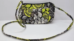 VERA BRADLEY  Villager Tote black, white, gray, Citron yellow shoulder bag - Picture 1 of 5