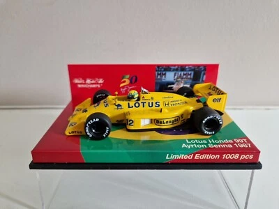 Minichamps 1/43 Lotus Honda 99T A. Senna - 1987 (Racing Gear 50th Anniversary) - Immagine 1 di 4