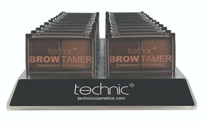 Technic Brow Tamer - Medium, Dark Brown Compact Eyebrow Kit Powder Wax Definer - Picture 1 of 5