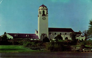 Postcard Union Pacific Passenger Depot And Platt's Gardens, Boise Idaho Unposted - Picture 1 of 2