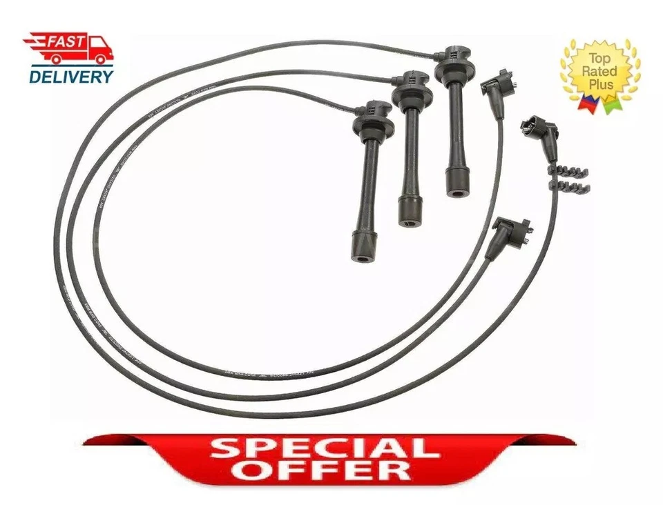 Комплект проводов свечей зажигания для Toyota от оригинального производителя No QW1097 Tacoma 4Runner Tundra 3,4 л - Изображение 1 из 4