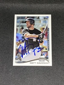 Matt Davidson Chicago White Sox Signed Auto 2014 Topps Card #US170 ~ COA - Picture 1 of 3